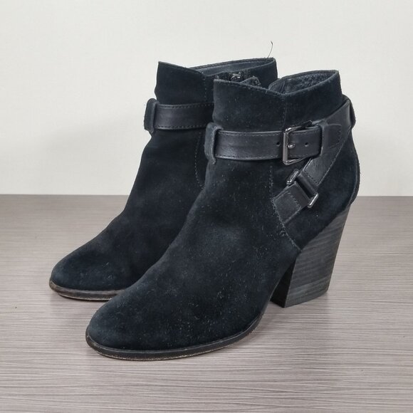 Cole Haan 'Minna' Bootie, Black Suede, Womens Size 5 B - Picture 3 of 12